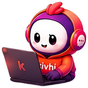 Kivhi mascot — laptop